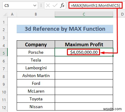 Cách tạo tham chiếu 3d trong Excel với tên (7 phương pháp dễ dàng)