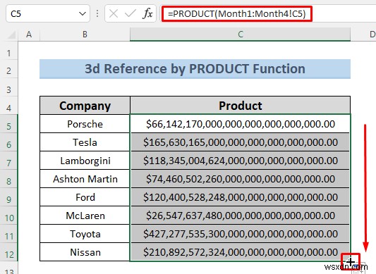 Cách tạo tham chiếu 3d trong Excel với tên (7 phương pháp dễ dàng)