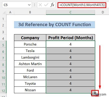 Cách tạo tham chiếu 3d trong Excel với tên (7 phương pháp dễ dàng)