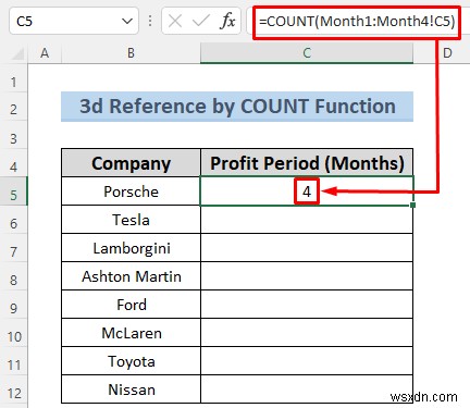 Cách tạo tham chiếu 3d trong Excel với tên (7 phương pháp dễ dàng)