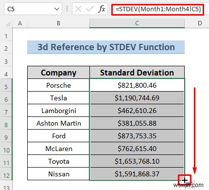 Cách tạo tham chiếu 3d trong Excel với tên (7 phương pháp dễ dàng)