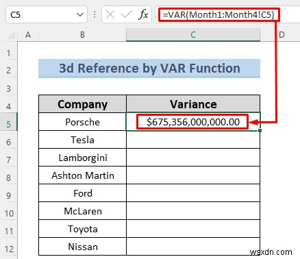 Cách tạo tham chiếu 3d trong Excel với tên (7 phương pháp dễ dàng)