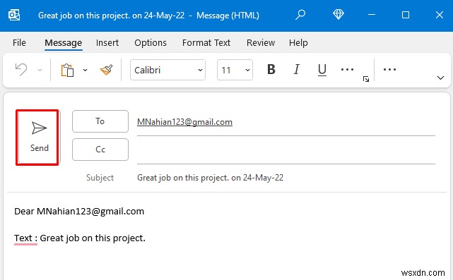 Cách tự động gửi email từ Excel dựa trên ngày
