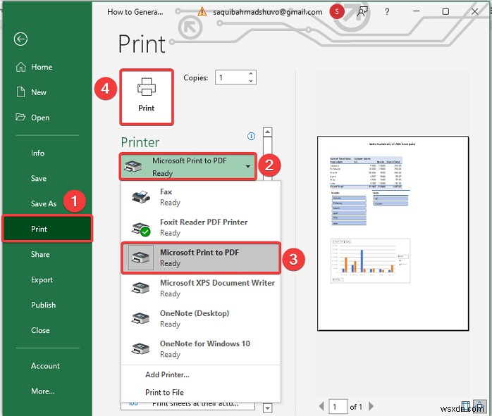 Cách tạo báo cáo PDF từ dữ liệu Excel (4 phương pháp dễ dàng)