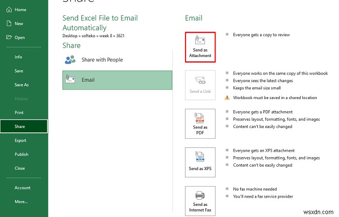 Cách tự động gửi tệp Excel tới email (3 phương pháp phù hợp)