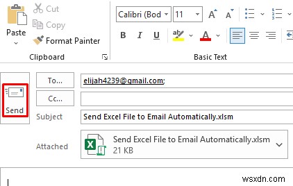 Cách tự động gửi tệp Excel tới email (3 phương pháp phù hợp)