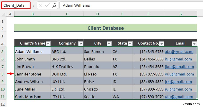 Cách tạo cơ sở dữ liệu máy khách trong Excel (Với các bước đơn giản)