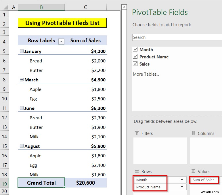 Cách Chèn Trình cắt trong Excel (3 Phương pháp Đơn giản)