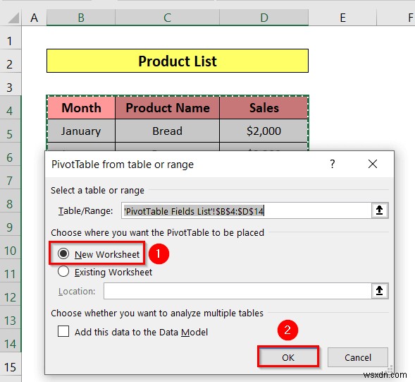 Cách Chèn Trình cắt trong Excel (3 Phương pháp Đơn giản)