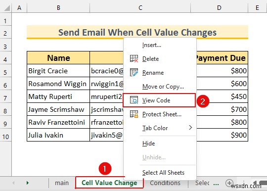 Cách gửi email nếu có điều kiện trong Excel (3 phương pháp dễ dàng)