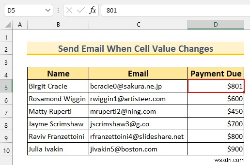 Cách gửi email nếu có điều kiện trong Excel (3 phương pháp dễ dàng)
