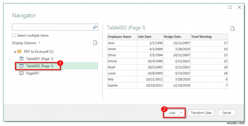 Cách sao chép từ PDF sang bảng Excel (2 cách phù hợp)