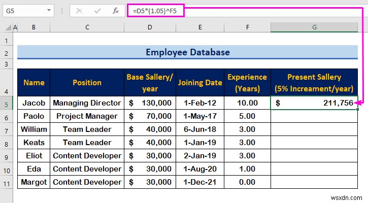 Cách tạo cơ sở dữ liệu nhân viên trong Excel (với các bước đơn giản)