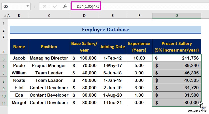 Cách tạo cơ sở dữ liệu nhân viên trong Excel (với các bước đơn giản)