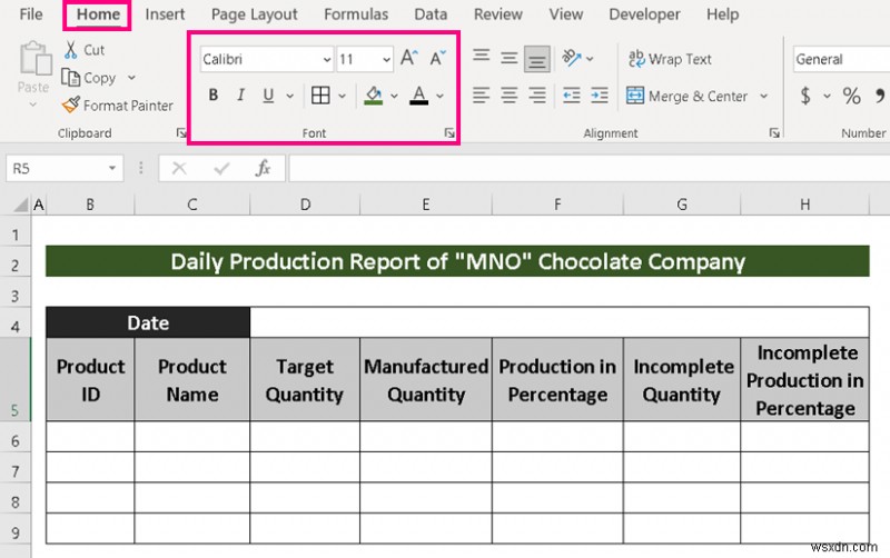 Cách tạo báo cáo sản xuất trong Excel (2 biến thể phổ biến)