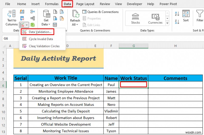 Cách tạo báo cáo hoạt động hàng ngày trong Excel (5 ví dụ dễ hiểu)