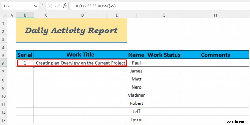 Cách tạo báo cáo hoạt động hàng ngày trong Excel (5 ví dụ dễ hiểu)