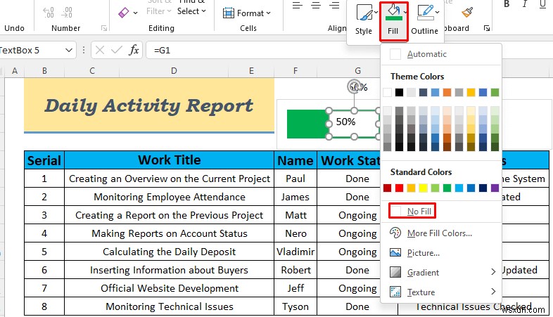 Cách tạo báo cáo hoạt động hàng ngày trong Excel (5 ví dụ dễ hiểu)