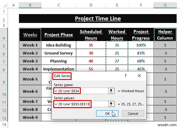 Cách tạo biểu đồ dòng thời gian trong Excel (5 cách đơn giản)