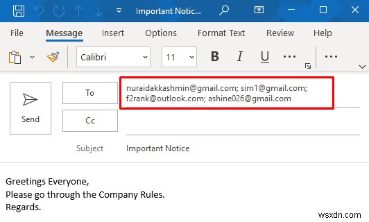 Cách gửi nhiều email từ bảng tính Excel (2 phương pháp dễ dàng)