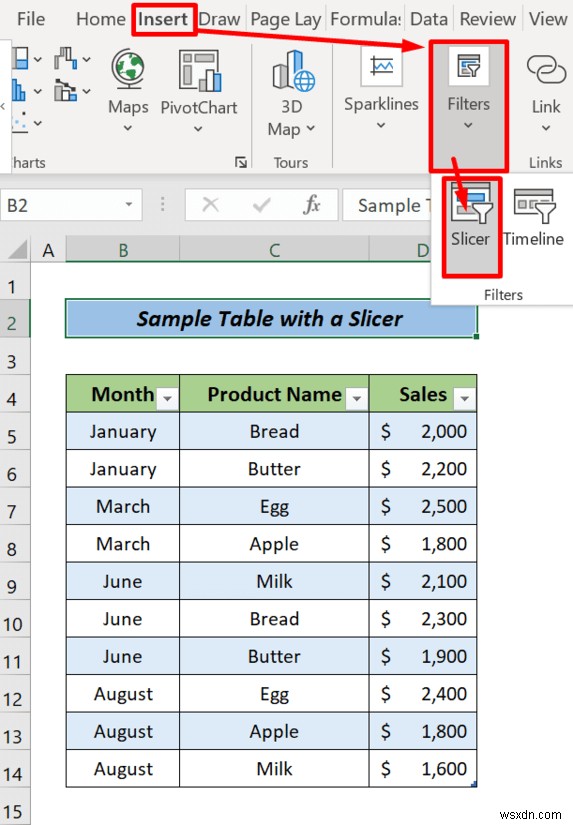 Cách thay đổi kích thước một trình cắt trong Excel (Với các bước nhanh)