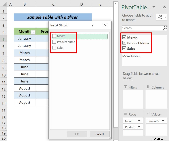 Cách thay đổi kích thước một trình cắt trong Excel (Với các bước nhanh)