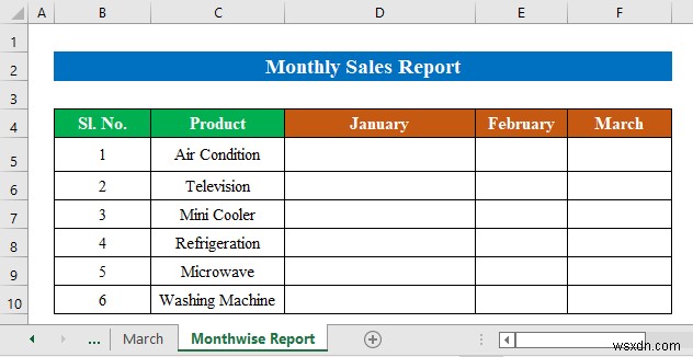 Cách tạo báo cáo bán hàng hàng tháng trong Excel (với các bước đơn giản)