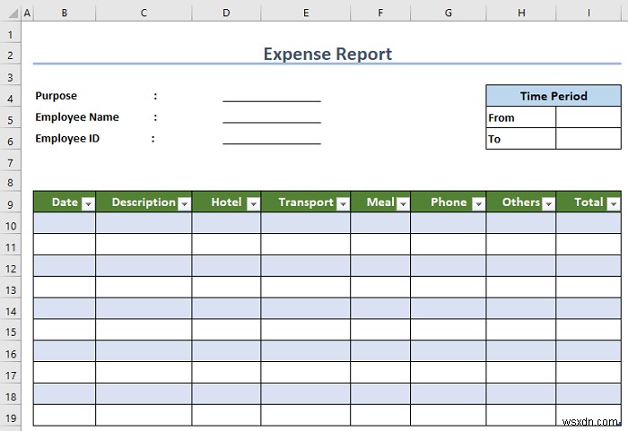 Cách tạo báo cáo chi phí trong Excel (Với các bước dễ dàng)