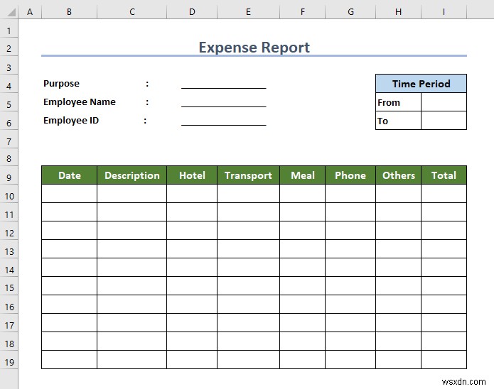 Cách tạo báo cáo chi phí trong Excel (Với các bước dễ dàng)