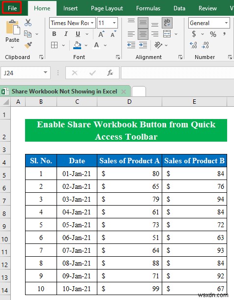 [Đã giải quyết]:Chia sẻ sổ làm việc không hiển thị trong Excel (với các bước đơn giản)