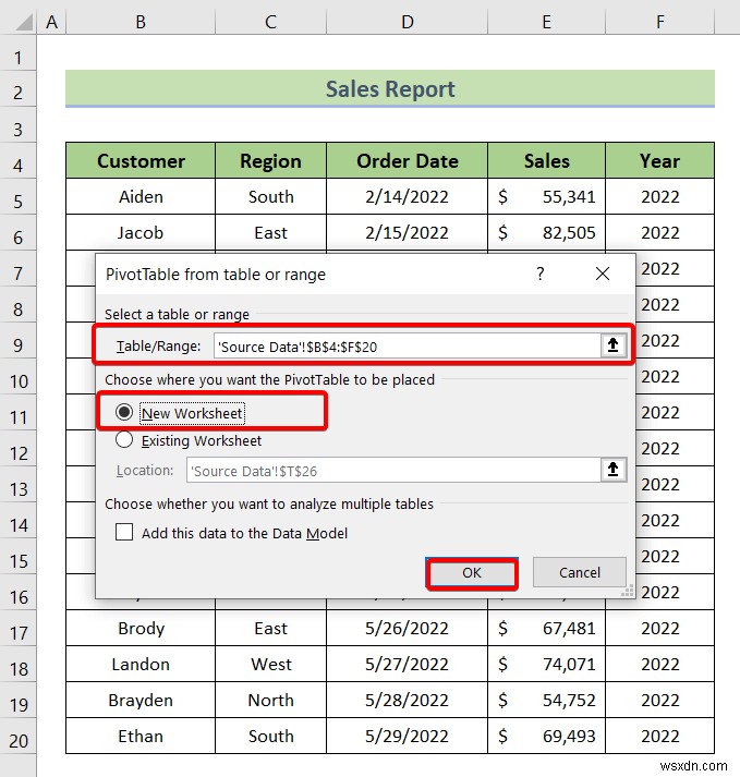 Excel Slicer cho nhiều bảng tổng hợp (Kết nối và sử dụng)