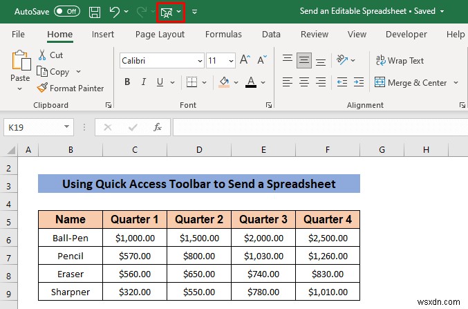 Cách gửi bảng tính Excel có thể chỉnh sửa qua email (3 phương pháp nhanh)