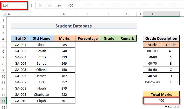 Cách tạo cơ sở dữ liệu sinh viên trong Excel (Với các bước đơn giản)