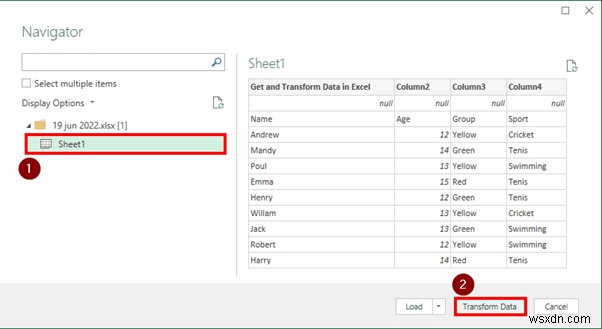 Cách lấy và chuyển đổi dữ liệu trong Excel (4 Ví dụ phù hợp)