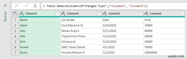 Sự khác biệt giữa tải và chuyển đổi dữ liệu trong Excel