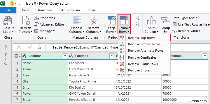 Sự khác biệt giữa tải và chuyển đổi dữ liệu trong Excel