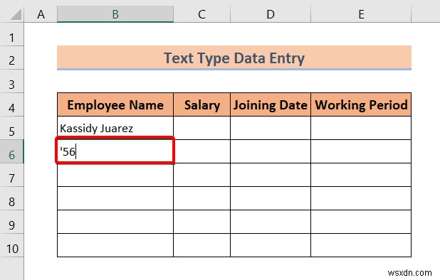 Các kiểu nhập dữ liệu trong Excel (Tổng quan nhanh)