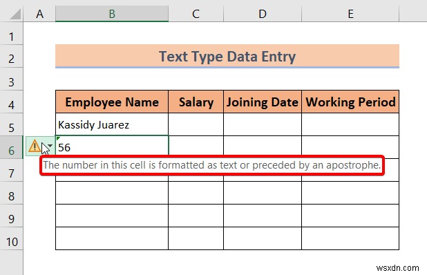 Các kiểu nhập dữ liệu trong Excel (Tổng quan nhanh)