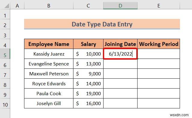 Các kiểu nhập dữ liệu trong Excel (Tổng quan nhanh)