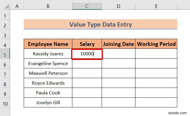 Các kiểu nhập dữ liệu trong Excel (Tổng quan nhanh)