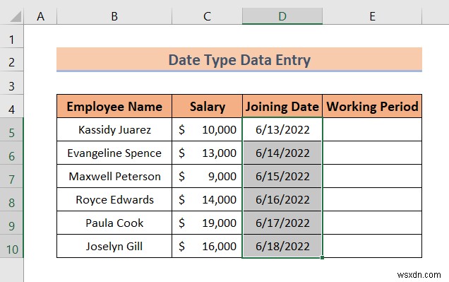 Các kiểu nhập dữ liệu trong Excel (Tổng quan nhanh)