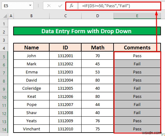 Cách tạo biểu mẫu nhập dữ liệu với danh sách thả xuống trong Excel (2 phương pháp)