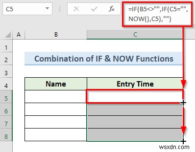 Cách tự động chèn mục nhập dữ liệu dấu thời gian trong Excel (5 phương pháp)