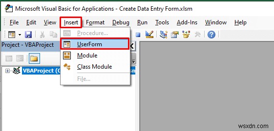 Cách tạo biểu mẫu nhập dữ liệu trong Excel VBA (với các bước đơn giản)