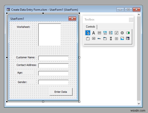 Cách tạo biểu mẫu nhập dữ liệu trong Excel VBA (với các bước đơn giản)