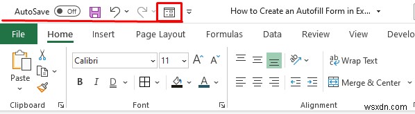 Cách tạo biểu mẫu tự động điền trong Excel (Hướng dẫn từng bước)