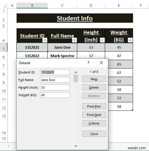 Cách tạo biểu mẫu tự động điền trong Excel (Hướng dẫn từng bước)