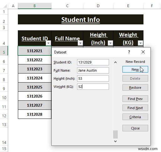 Cách tạo biểu mẫu tự động điền trong Excel (Hướng dẫn từng bước)