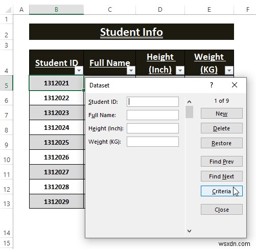 Cách tạo biểu mẫu tự động điền trong Excel (Hướng dẫn từng bước)