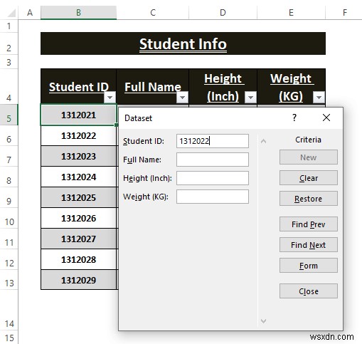 Cách tạo biểu mẫu tự động điền trong Excel (Hướng dẫn từng bước)